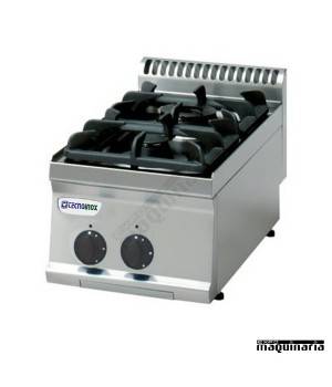 Cocina industrial a gas CLPC35G7 con dos quemadores
