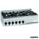 Cocina industrial a gas CLPC105G7 con seis quemadores