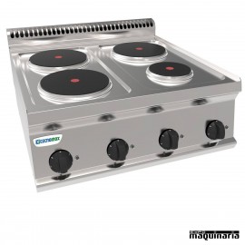 Cocina industrial electrica CLPCR70E7 con 4 quemadores