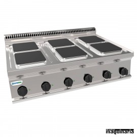 Cocina industrial electrica CLPCS105E7 con 6 placas