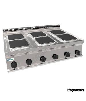 Cocina industrial electrica CLPCS105E7 con 6 placas
