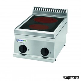 Cocina industrial electrica CLPCC35E7 con 2 zonas vitroceramicas