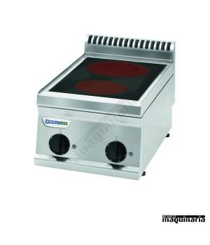 Cocina industrial electrica CLPCC35E7 con 2 zonas vitroceramicas