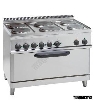 Cocina Industrial Electrica Clpfrx105e7 Con 6 Quemadores Y Horno