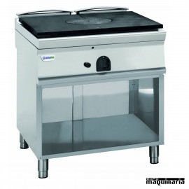 Cocina industrial a gas CLPP8FG9 con placa de hierro