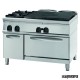 Cocina industrial a gas CLPFPG12GG9 con 2 quemadores, cocedor y horno