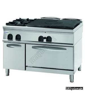 Cocina industrial a gas CLPFPG12GG9 con 2 quemadores, cocedor y horno