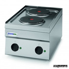 Cocina industrial electrica CLPC35E60 con 2 quemadores