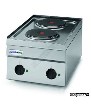 Cocina industrial electrica CLPC35E60 con 2 quemadores