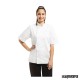 Chaqueta de cocina unisex manga corta NIA211 color blanco