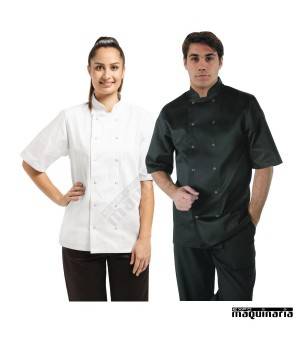 Chaqueta de cocina unisex manga corta NIA211