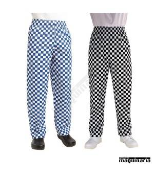 Pantalón cocinero cuadros grandes NIA042 unisex