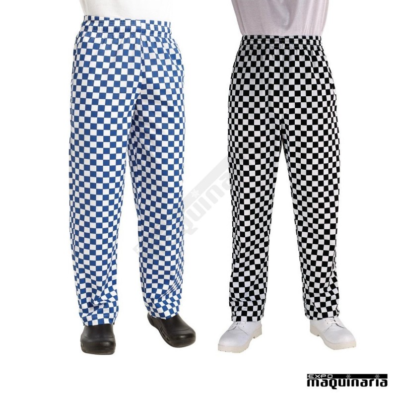 Pantalón cocinero cuadros grandes NIA042 unisex