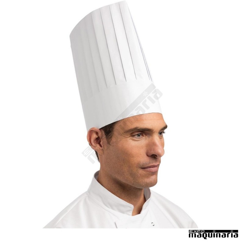 Gorro de cocina alto desechable NIA250