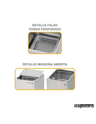 Máquina perritos calientes al vapor doble GN1/2 SVWEV11 detalles