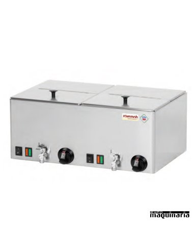 Máquina perritos calientes al vapor doble GN1/2 SVWEV11