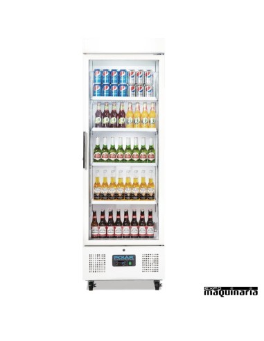 Vitrina refrigeradora vertical frontal puerta cristal 336litros NIDM076