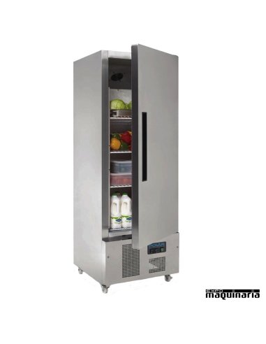 Refrigerador inox entreabierto de 440 litros NIG590