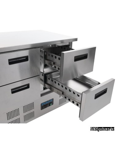 Mostrador frigorífico detalle con 4 puertas NIU638