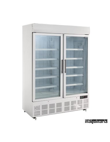 Vitrinas congeladoras doble 920 litros con luz LED