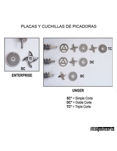 Picadora de carne trifásica boca de 7 cm sistemas de corte