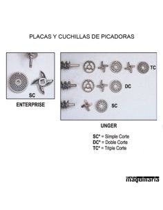Picadora de carne inoxidable boca de 9.8 cm 2
