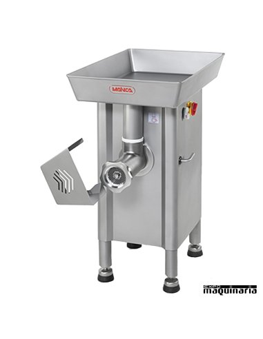 Picadora de carne de pie boca de 9.8 cm con protector boca levantado