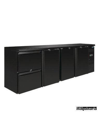 Botelleros frigorificos NIGL188, 3 Puertas macizas y 2 cajones, 698 litros