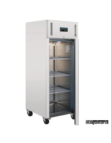 Congelador vertical industrial NIU633 una puerta Inox 650 litros