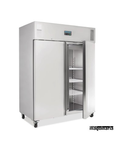 Frigorificos industriales NIU634 INOX abierto con ruedas, 1300 litros