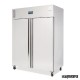 Congelador vertical industrial NIU635 Inox dos puertas 1300 litros