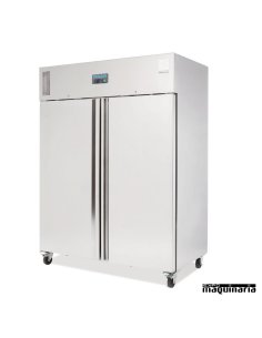 Congelador vertical industrial NIU635 Inox dos puertas 1300 litros