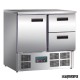 Mesas frias NIU637 INOX 1 puerta y 2 cajones