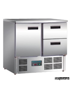 Mesas frias NIU637 INOX 1 puerta y 2 cajones