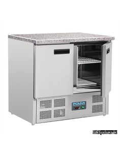 Mesas frias NICL108 INOX encimera de marmol 2 puertas 2