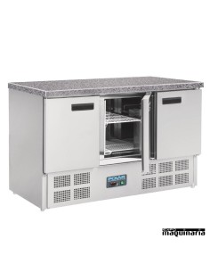 Mesas frias NICL109 cerrada INOX encimera de marmol 3 puertas 2