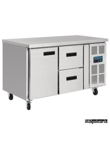 Mesas frias NIGD873 INOX 1 puerta y 2 cajones
