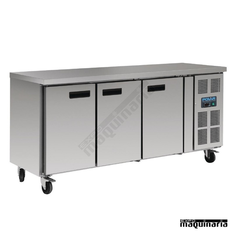 Mostrador refrigerado NIG597 3 puertas de 417 litros