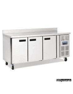 Mostrador refrigerado NIDL915 con peto de 3 puertas y 417 litros