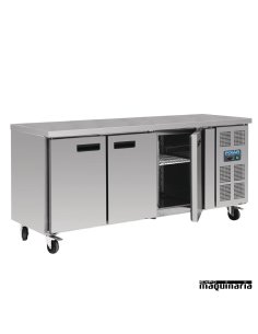 Mesa bajo mostrador congelador NIG600 con peto 3 puertas 2