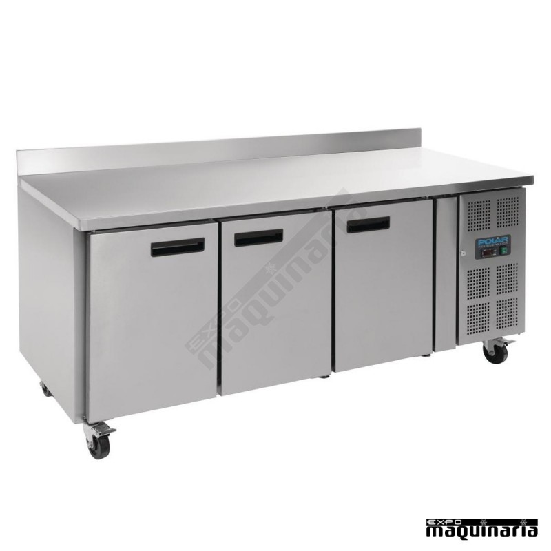 Mesa bajo mostrador congelador NIDL917 con peto 3 puertas