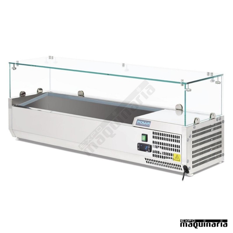 Vitrina para tapas refrigerada NIG608 5 cubetas GN 1/4