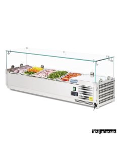 Vitrina para tapas refrigerada NIG608 5 cubetas GN 1/4 2