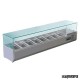 Vitrina para tapas refrigerada NIG610 8 cubetas GN 1/4