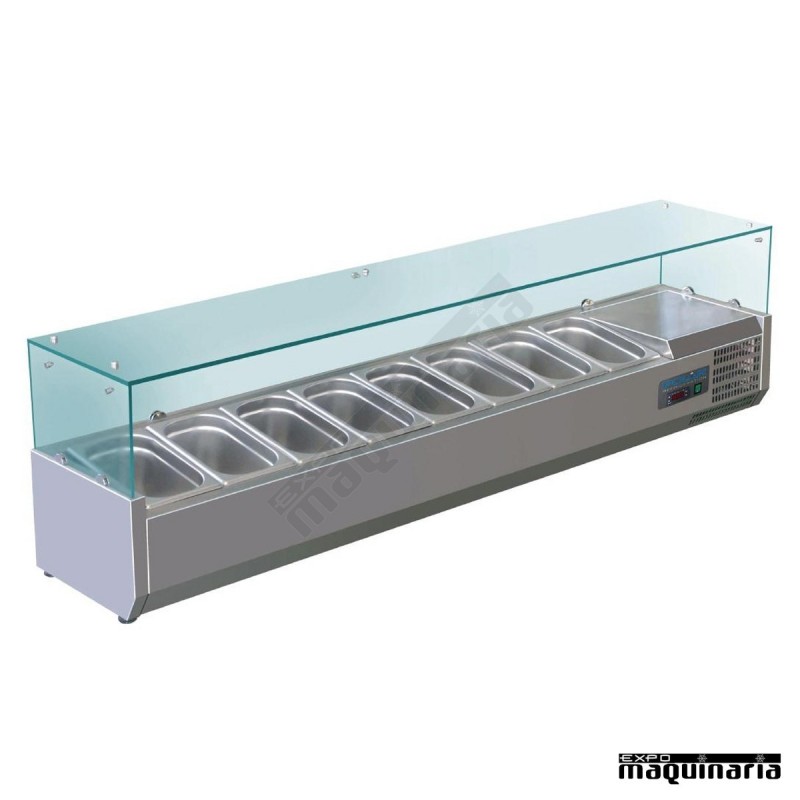 Vitrina para tapas refrigerada NIG610 8 cubetas GN 1/4