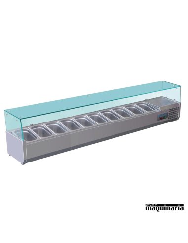 Vitrina para tapas refrigerada NIG611 10 cubetas GN 1/4