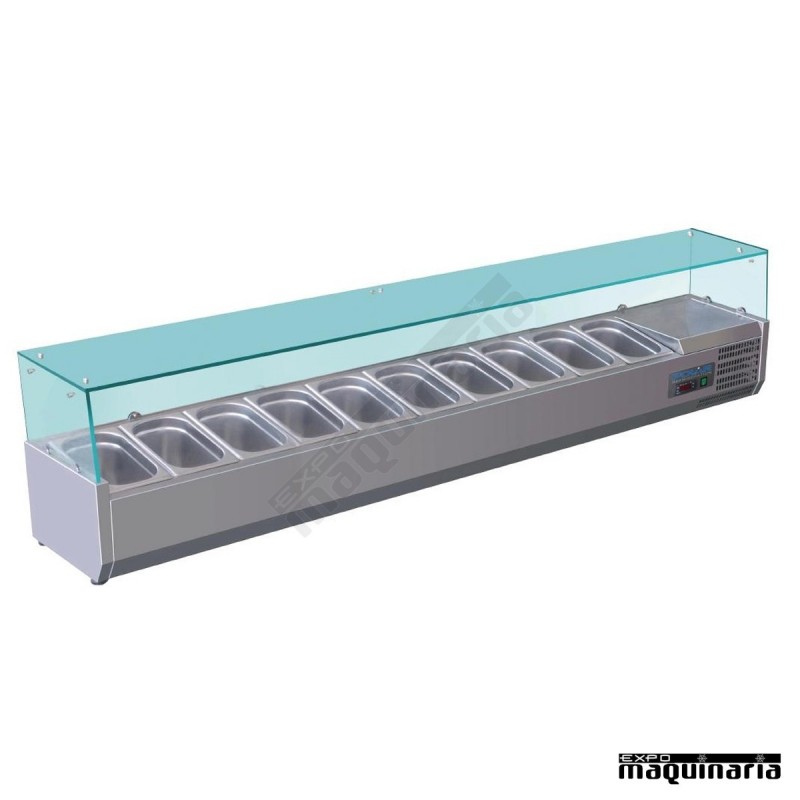 Vitrina para tapas refrigerada NIG611 10 cubetas GN 1/4