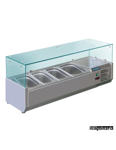 Vitrina para tapas refrigerada NIGD875 para GN 1/3 y 1/2