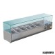 Vitrina para tapas refrigerada NIGD876 5 cubetas GN 1/3 y 1 GN1/2