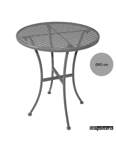 Mesa de terraza en acero NIGG703 de 60 cm